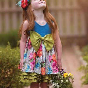 PERSNICKETY GIRLS 'Blue Rose' DRESS